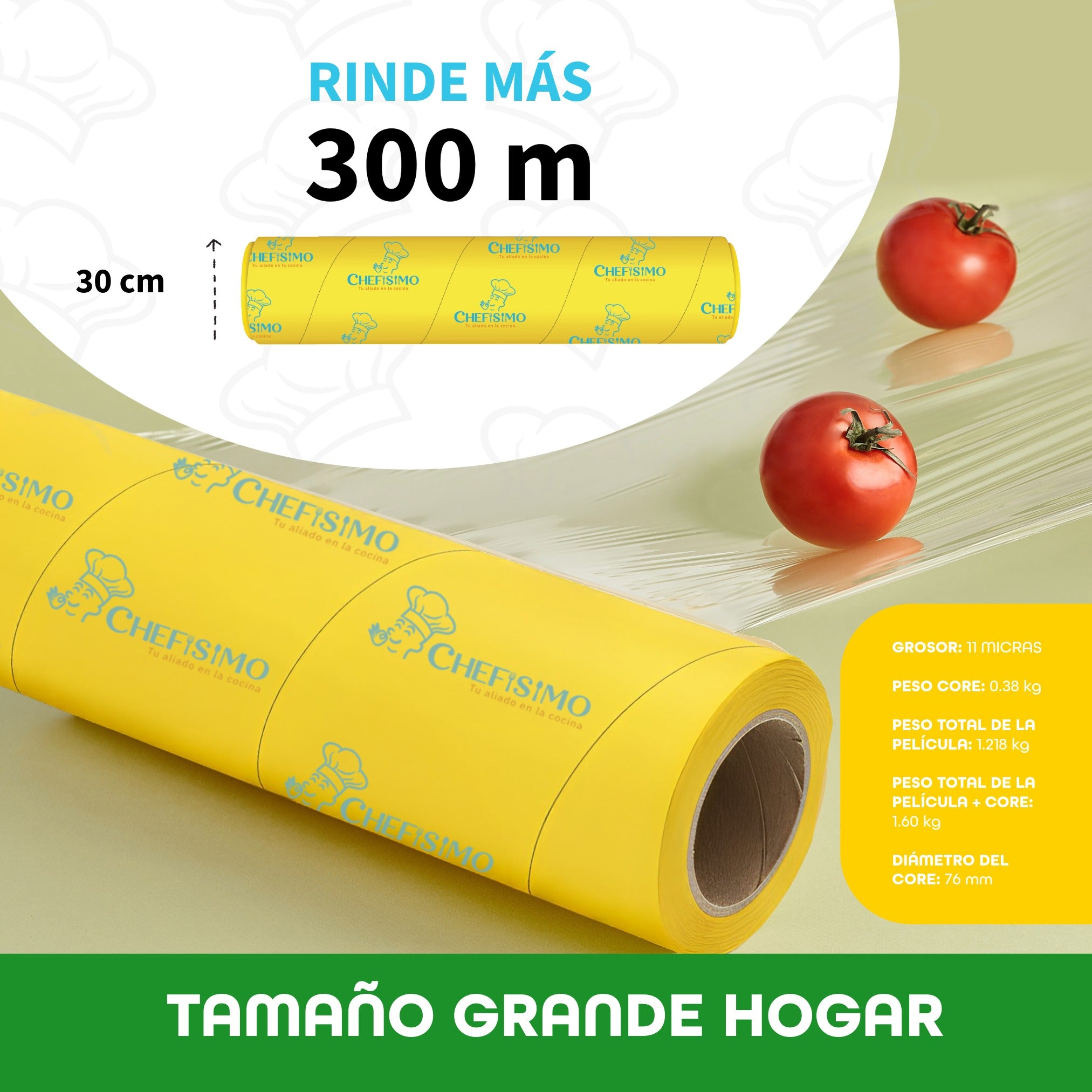 Chefisimo 1 Rollo Emplaye Vitafilm Egapack Grado A 30cm 300m